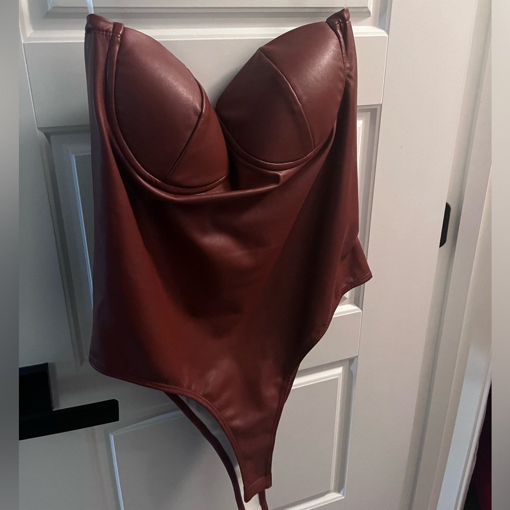 Leather bodysuit